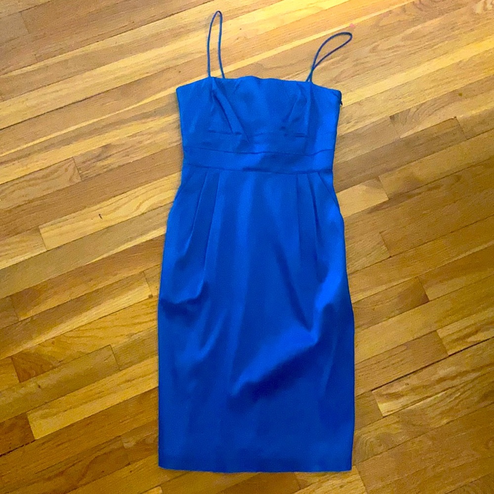 Democracy blue cocktail dress with pockets- size 4